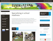 Tablet Screenshot of bangalowpreschool.com.au
